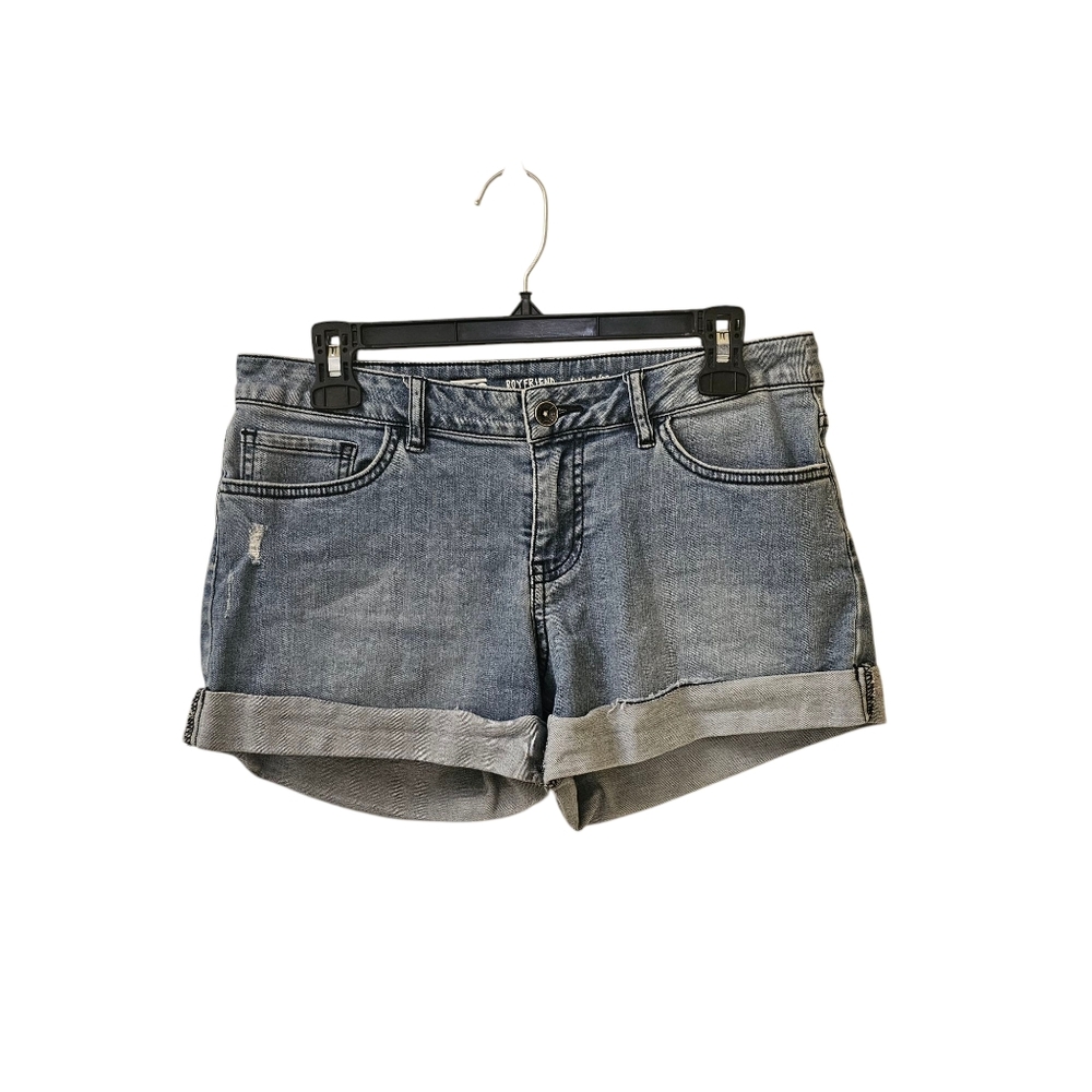 Vans Boyfriend Cuffed Jean Shorts Size 7 Low Mid Rise